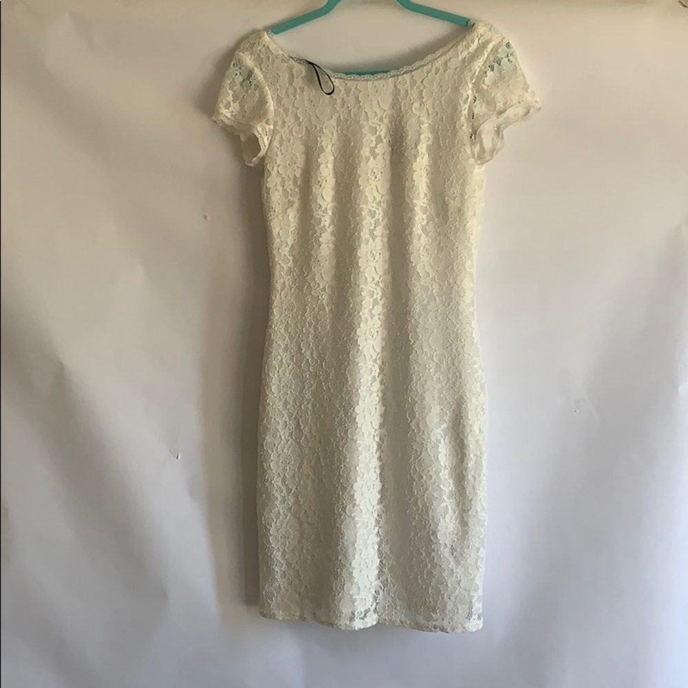 White lacy dress